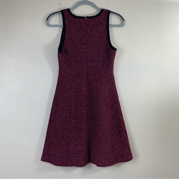J. Crew Mini Sleeveless Tweed Fit & Flare Wool Blend Dress 2 - Picture 5 of 12